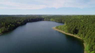 güzel göl havadan görünümü