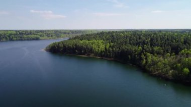 güzel göl havadan görünümü