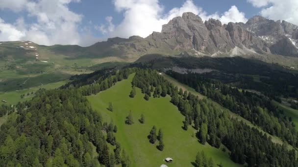 Flug über Wald in den Bergen — Stockvideo