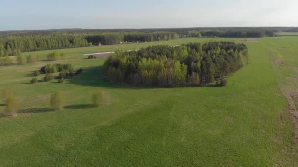 Belle vue aérienne sur le lac — Video