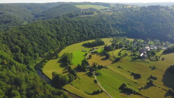 Přelet nad green river valley — Stock video