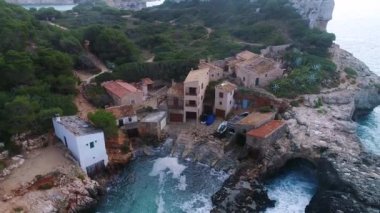 Mallorca 'da güzel sahil üzerinden uçuş