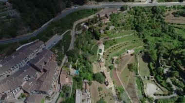 Mallorca üzerinde Valldemossa üzerinde uçuş, Balearic Adaları, Ispanya
