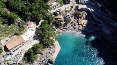 Mallorca 'da güzel sahil üzerinden uçuş