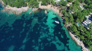 Mallorca 'da güzel sahil üzerinden uçuş