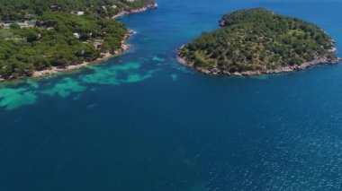 Mallorca 'da güzel sahil üzerinden uçuş