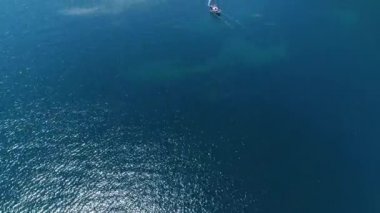 Mallorca 'da güzel sahil üzerinden uçuş