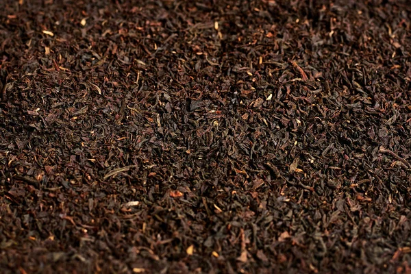 Texture Black Dry Tea — Stock Photo, Image