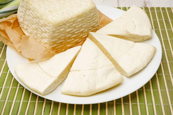 Hausgemachter Quark Käse Milchprodukte — Stockfoto