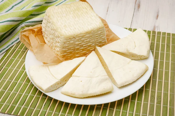 Hausgemachter Quark Käse Milchprodukte — Stockfoto
