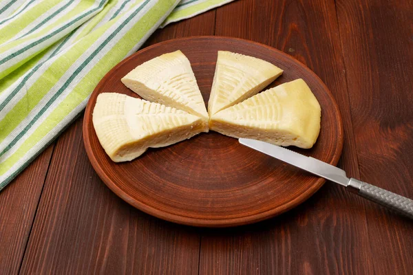 Hausgemachter Quark Käse Milchprodukte — Stockfoto