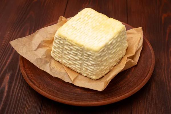 Домашний Творог Сыр Молочные Продукты — стоковое фото
