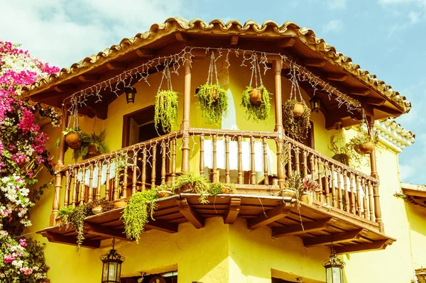 Hermosa Arquitectura Estilo Colonial Plaza Mayor Del Pueblo Trinidad Isla — Foto de Stock