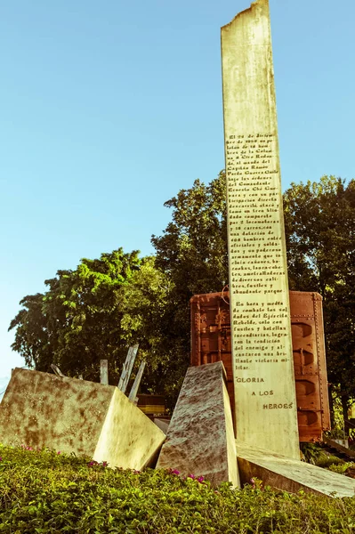 Memorial Pociąg Pełen Rząd Żołnierzy Schwytany Przez Siły Che Guevary — Zdjęcie stockowe