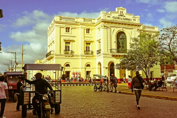 Santa Clara Cuba Janeiro 2017 Teatro Caridad Monumento Nacional Cuba — Fotografia de Stock
