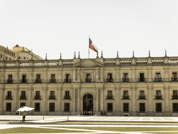 Santiago Chile Chile Enero 2018 Vista Del Palacio Presidencial Conocido — Foto de Stock