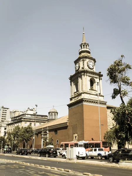 Santiago Chile Chile January 2018 Church San Francisco Temple Old — Stock Photo, Image