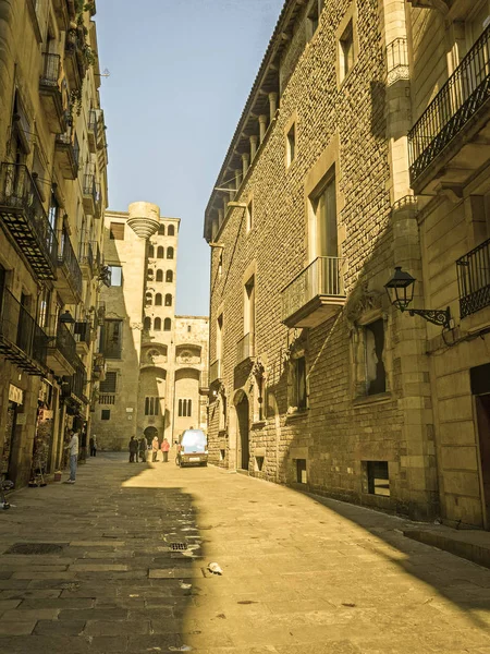 Barcelona Spanyolország Szeptember 2018 Barcelona Középkori Palau Reial Királyi Palota — Stock Fotó