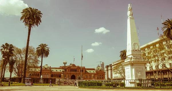 Buenos Aires Argentina September Plaza Mayo English May Square Main — Stock Photo, Image