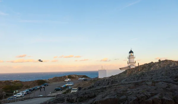キャップ クレウス自然公園の灯台 太陽が最初に昇るスペインの西端点 カダック カタルーニャ州 スペイン — ストック写真