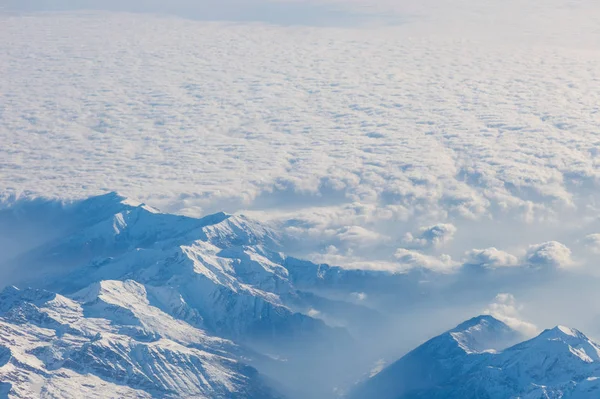 Luftaufnahme Der Schweizer Alpen Fliegen Über Die Alpen Traumhafte Aussicht — Stockfoto