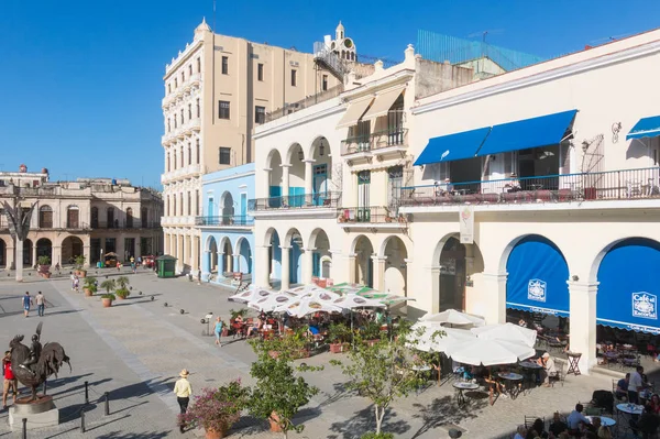 Havana Cuba January 2017 Historic Old Square Plaza Vieja Colonial — Stock Photo, Image