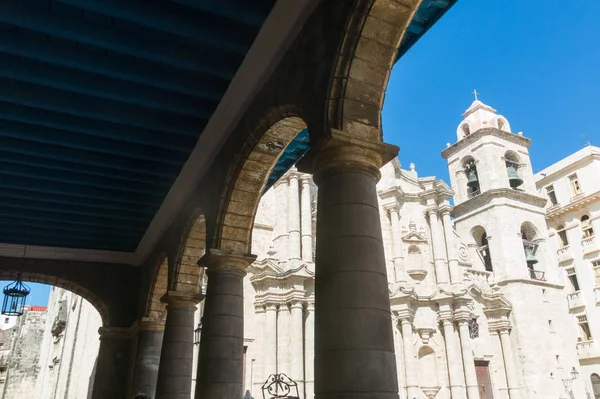 San Cristobal Katedrali Havana Katedrali Katedral Meydanı Eski Havana Küba — Stok fotoğraf