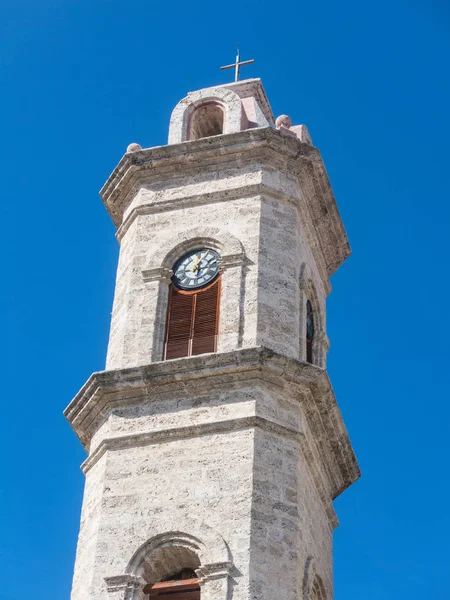 Zvonice Katedrály San Cristobal Havana Cathedral Náměstí Jedním Hlavních Náměstí — Stock fotografie