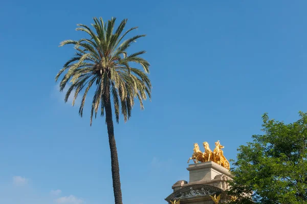 Fonte Cascada Cidadela Parque Barcelona Espanha Parque Também Chamado Parque — Fotografia de Stock