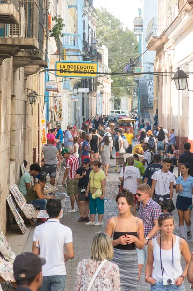 Гавана Куба Січня 2017 Бар Bodeguita Del Medio Вулиці Обіспо — стокове фото