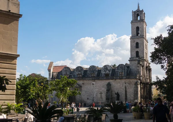 Habana Cuba Enero 2017 Iglesia San Francisco Plaza Adyacente Habana —  Fotos de Stock