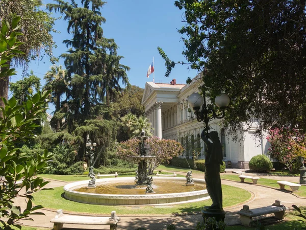 Центре Сантьяго Чили Столицы Крупнейшего Города Чили Находится Резиденция Национального — стоковое фото