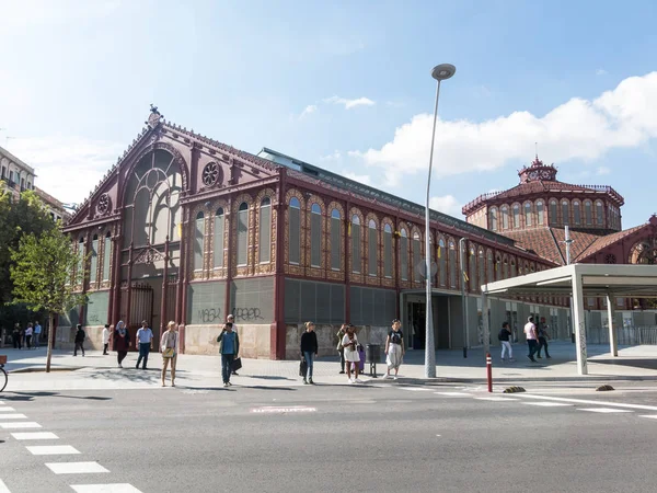 Barcelona Španělsko Října 2018 Sant Antoni Veřejný Trh Kde Místní — Stock fotografie