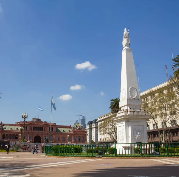 Buenos Aires Argentyna Września Plaza Mayo Angielski Maja Plac Jest — Zdjęcie stockowe