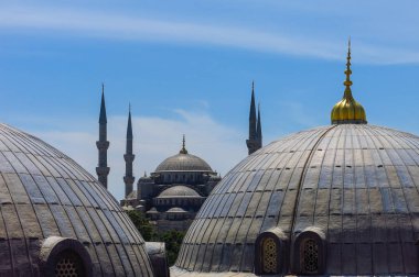 Sultanahmet Camii ve Saint Sophie Katedrali, Istanbul, Türkiye.