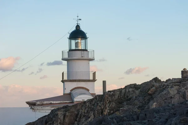 Lighthouse of the Cap de Creus Natural Park, the westernmost poi — Stock Photo, Image