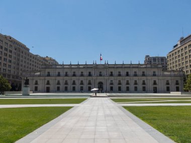 Cumhurbaşkanlığı Sarayı'La Moneda, Santiago olarak bilinen, görünümünü