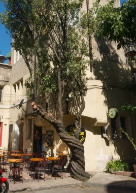 Miraflores mahallesinde bir bar Nice teras, bir su