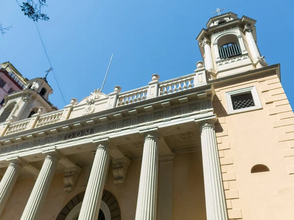 La façade de l'église de San AgustXon, dans le centre historique — Photo