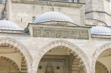 Süleymaniye Camii detayını. Istanbul, Türkiye