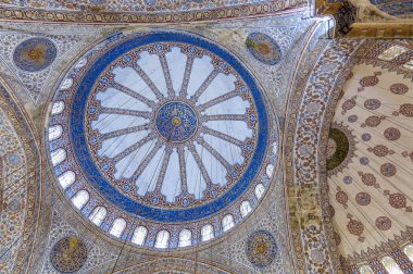 Tavan içinde Sultanahmet Camii Sultanahmet, Istanbul, Türkiye.