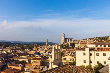 Gerona Ortaçağ dörtte. Costa Brava, Katalonya, İspanya.