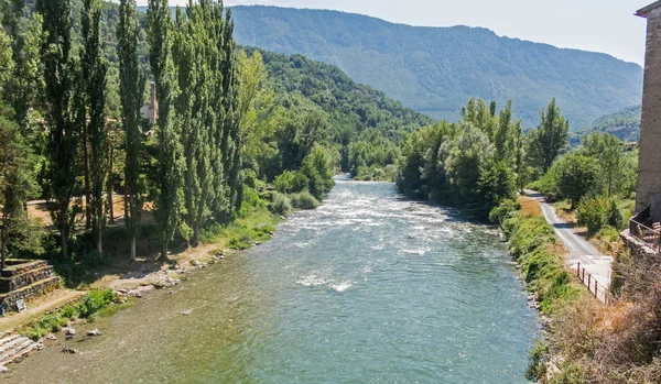 Uitzicht op Gerri de la Sal in Lleida, Catalunya, Spanje, Europa — Stockfoto