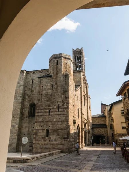 Katedra Santa mar a de Urgel jest romańskim stylem — Zdjęcie stockowe