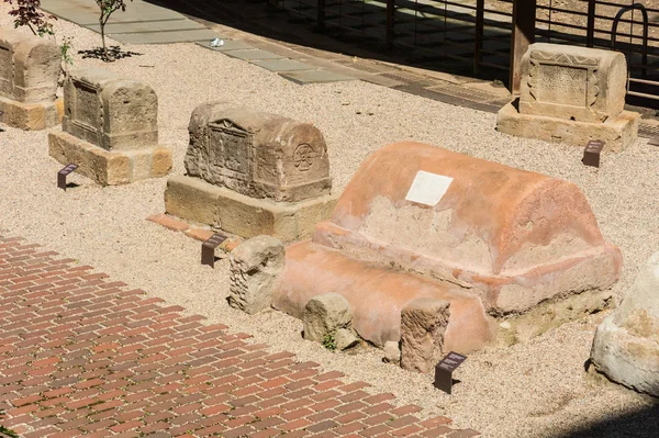 De graf manier van Villa van Madrid Square. het is een Romeinse Necro — Stockfoto