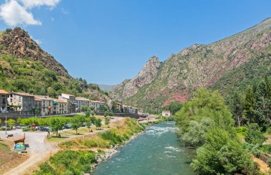 Lleida'da Gerri de la Sal'ın görünümü, Catalunya, İspanya, Avrupa