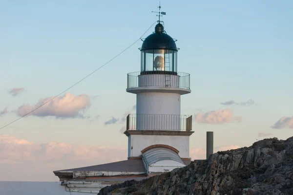 Lighthouse of the Cap de Creus Natural Park, the westernmost poi — Stock Photo, Image