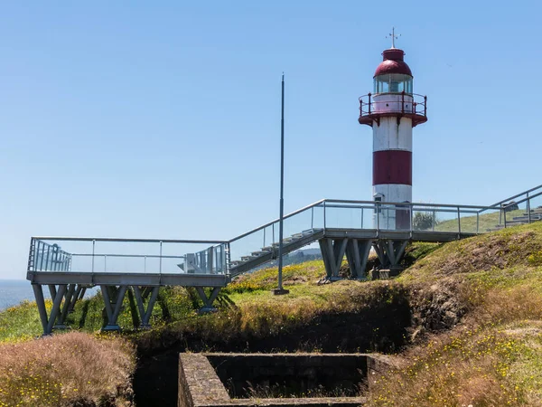 Faro en la fortaleza española en Niebla, Valdivia, Patagoni —  Fotos de Stock