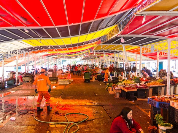 Fish on sales in the main market of the city. This kind of fish is the main resource of the Valdivia region in middle Chile. — Stock Photo, Image