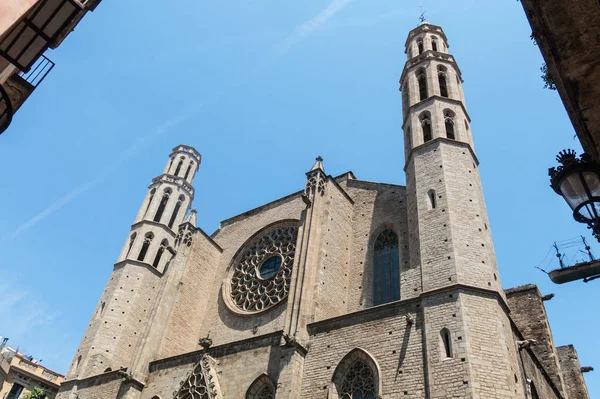 Barcel Ribera bölgesinde Santa Maria del Mar kilisesi,